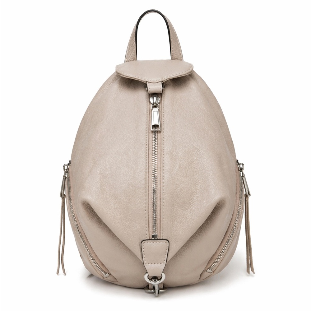Rebecca Minkoff Taupe Pebble Leather Backpack